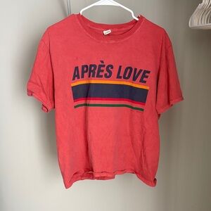 Urban Outfitters Red Graphic Tee